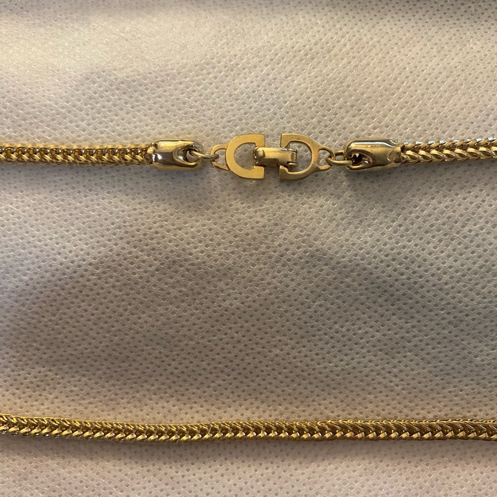 Vintage Christian Dior Gold Rope Chain Necklace - Picture 7 of 7